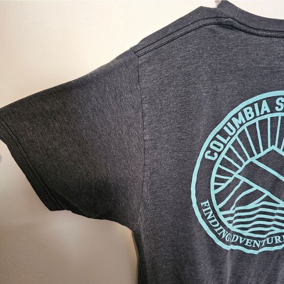 Dark Grey Mens Columbia Graphic Tee - Picture 6 of 6